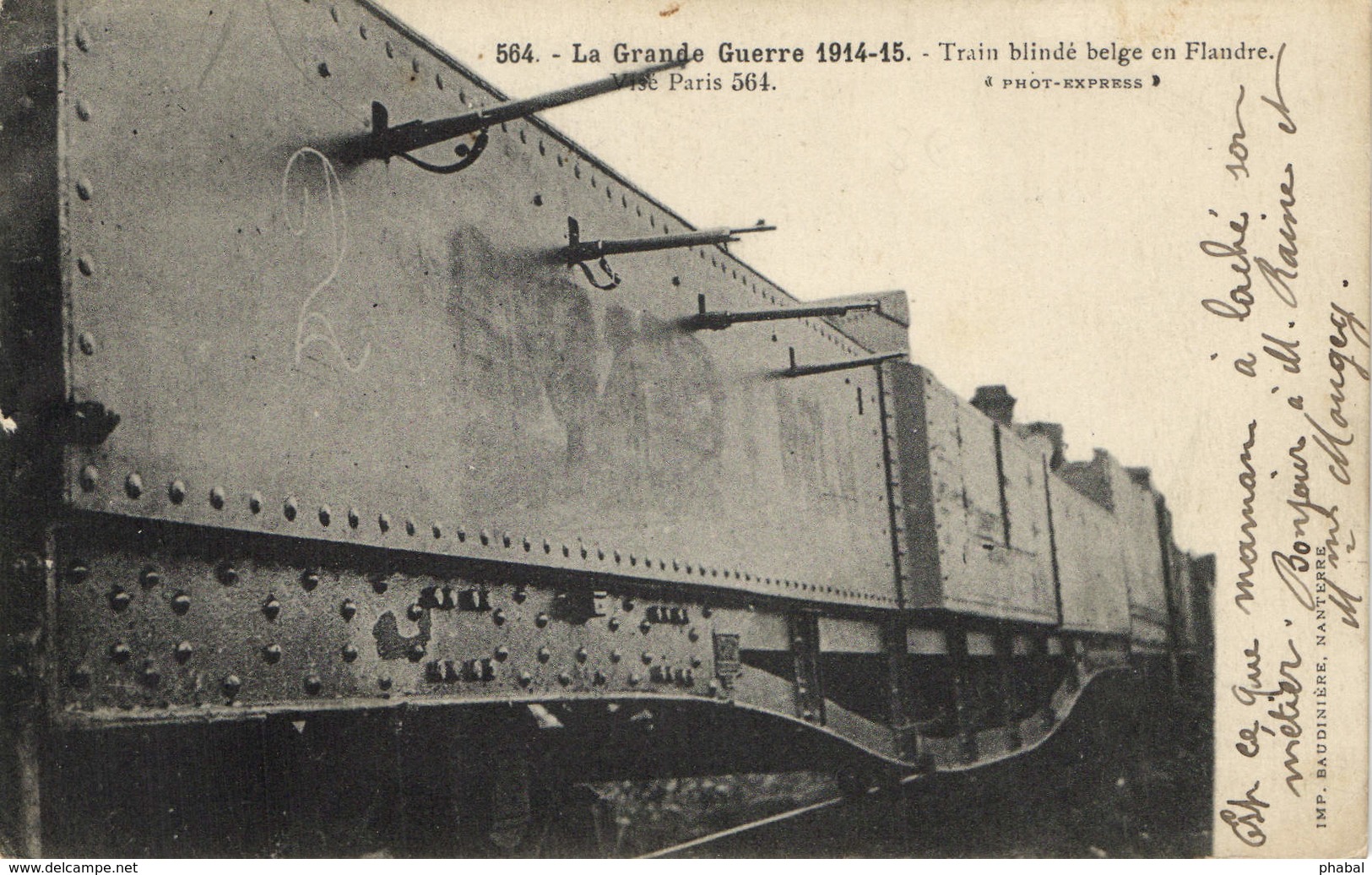 Military, World War I., Armored Train, Railway, Old Postcard - War 1914-18