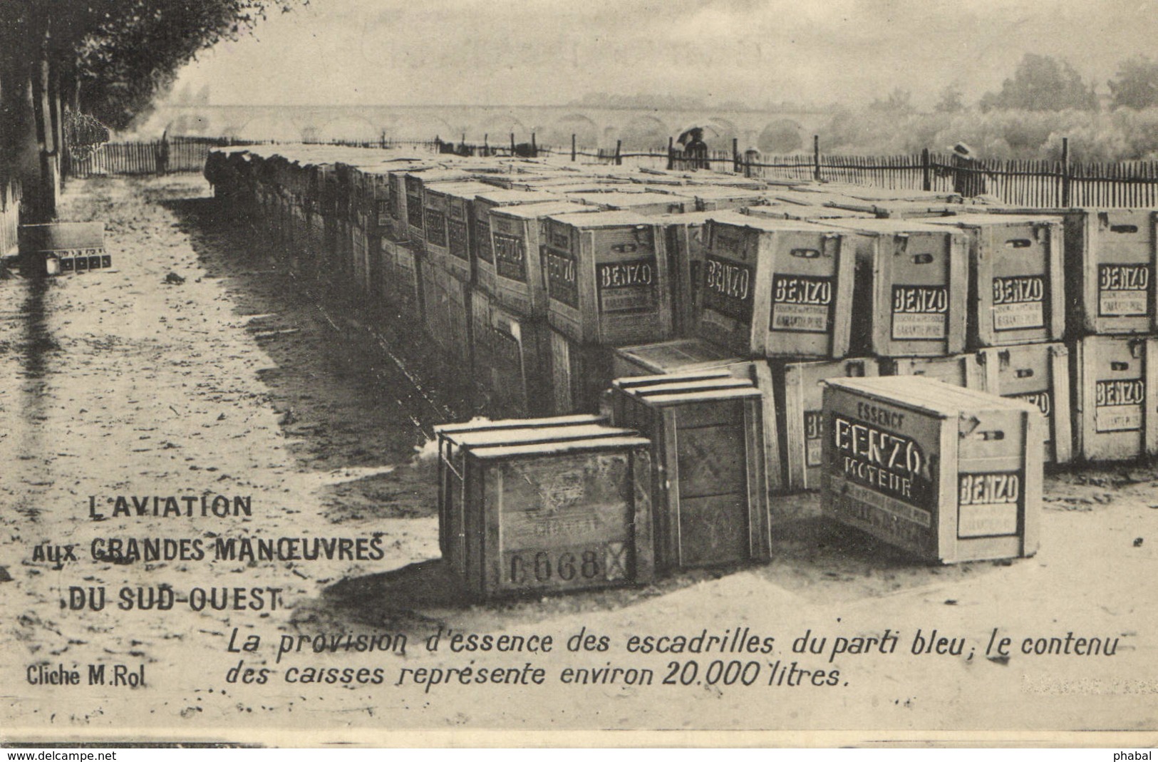 Aviation, Military, World War I., 20.000 Liters Of Aviation Fuel, Old Postcard - Airships
