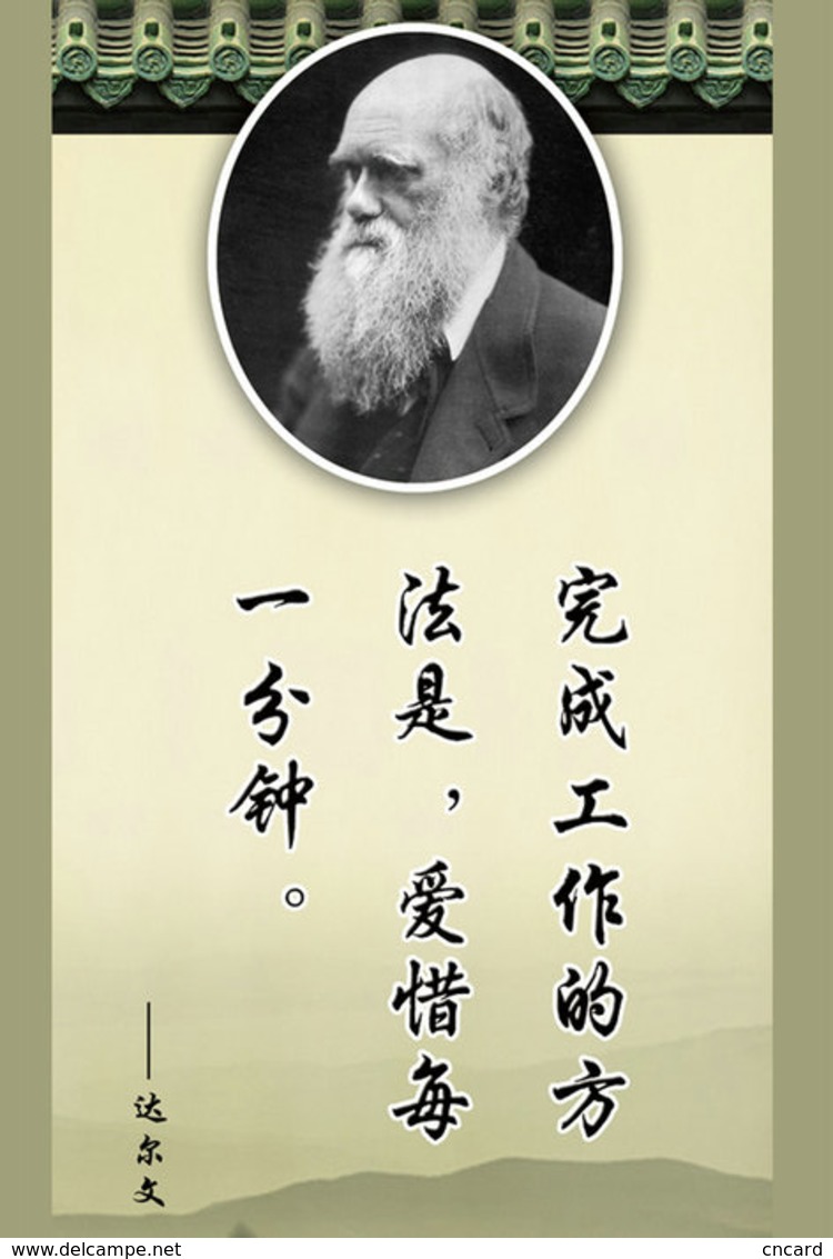 [T31-034 ] Charles Robert Darwin Naturalist, Geologist  Biologist, China Pre-stamped Card, Postal Stationery - Other & Unclassified