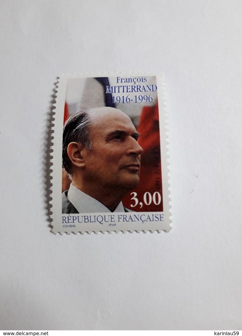 Timbre France Neuf 1997 Premier Anniversaire De La Mort Du Président François Mitterrand - N° 3042 (Yvert) - - Nuevos