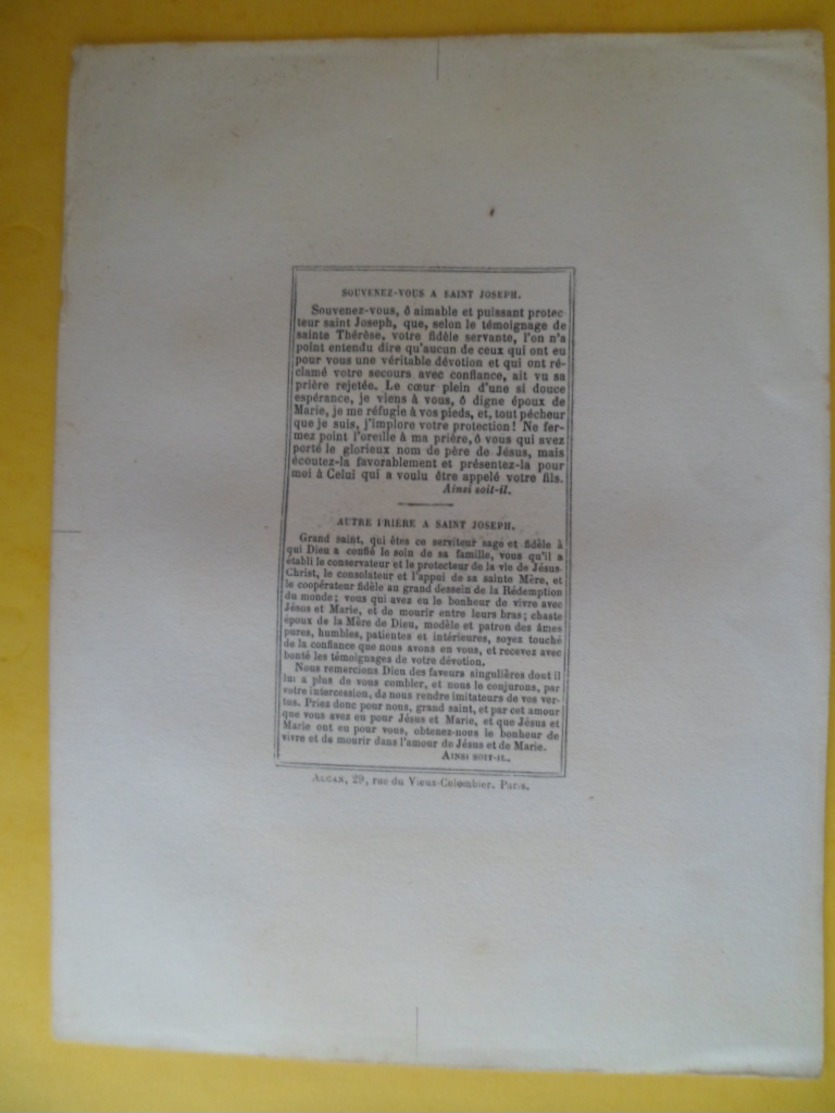 XIX° -  Image Pieuse Religion Catholique Bon Point Accessit De Géographie Editeur ALCAN PL 198 - ALLEZ à JOSEPH - Religion &  Esoterik