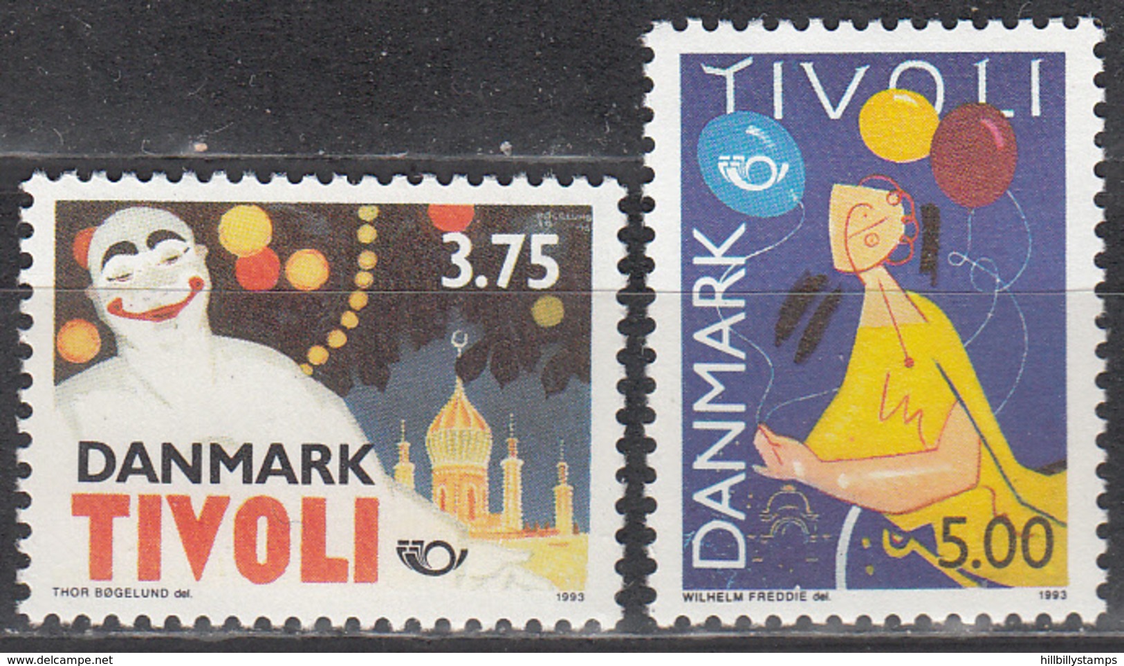 DENMARK     SCOTT NO. 981-82    MNH    YEAR  1993 - Unused Stamps