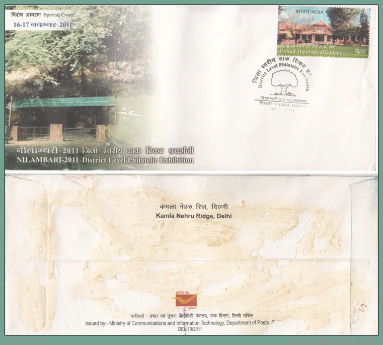 India  2011  Kamla Nehru Ridge  NILAMBARI  Cover #  11048  D Inde Indien - Covers & Documents