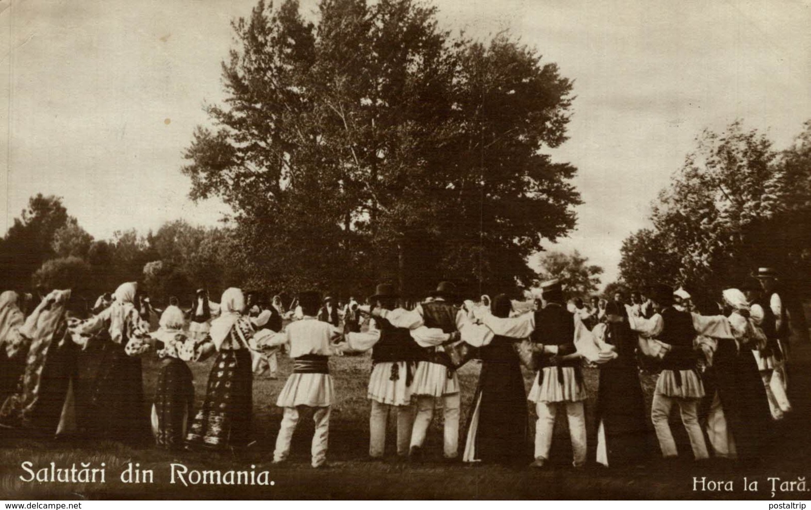 1912   Salutari Din ROMANIA -  HORA LA TARA    RUMANIA // ROMANIA. - Rumania