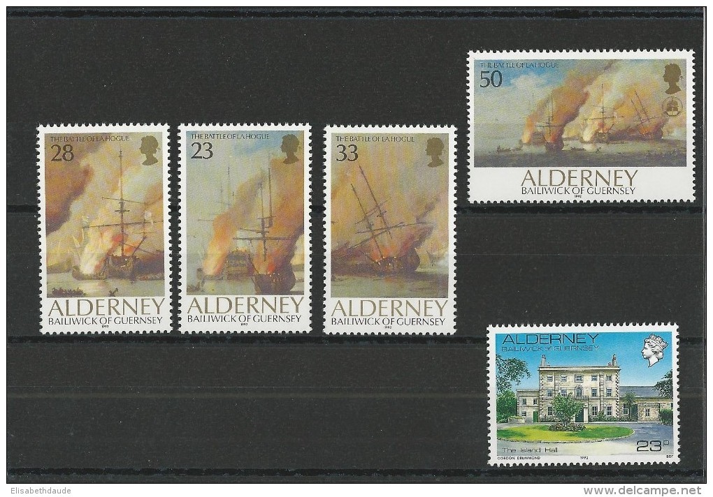 ALDERNEY - AURIGNY - ANNEE COMPLETE 1992 ** - BATEAUX - Alderney