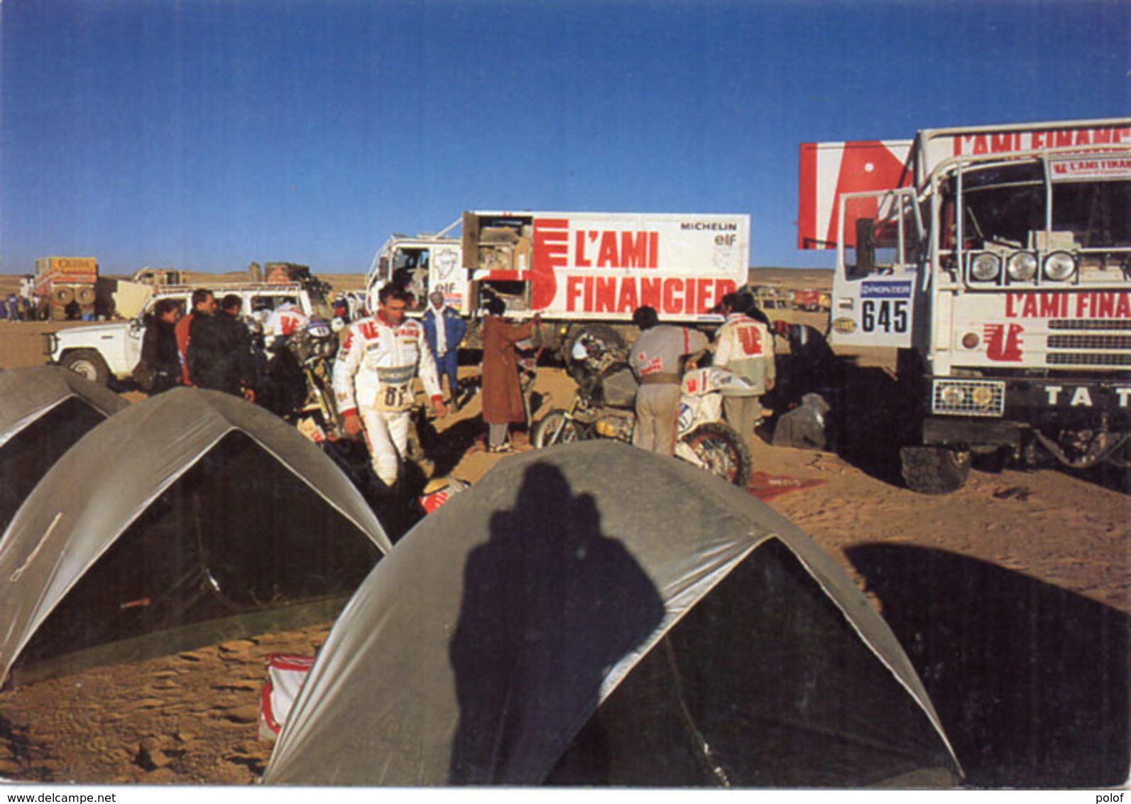 Bivouac PARIS-DAKAR - Le Team Ecureuil - L' Ami Financier Au Bivouac De TAMANRASSET (Algérie)   (104957) - Rallyes