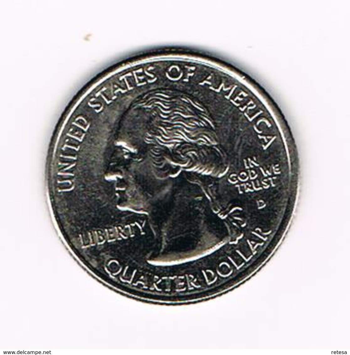 /  U.S.A.  1/4 DOLLAR  RHODE  ISLAND  2001 D - 1999-2009: State Quarters