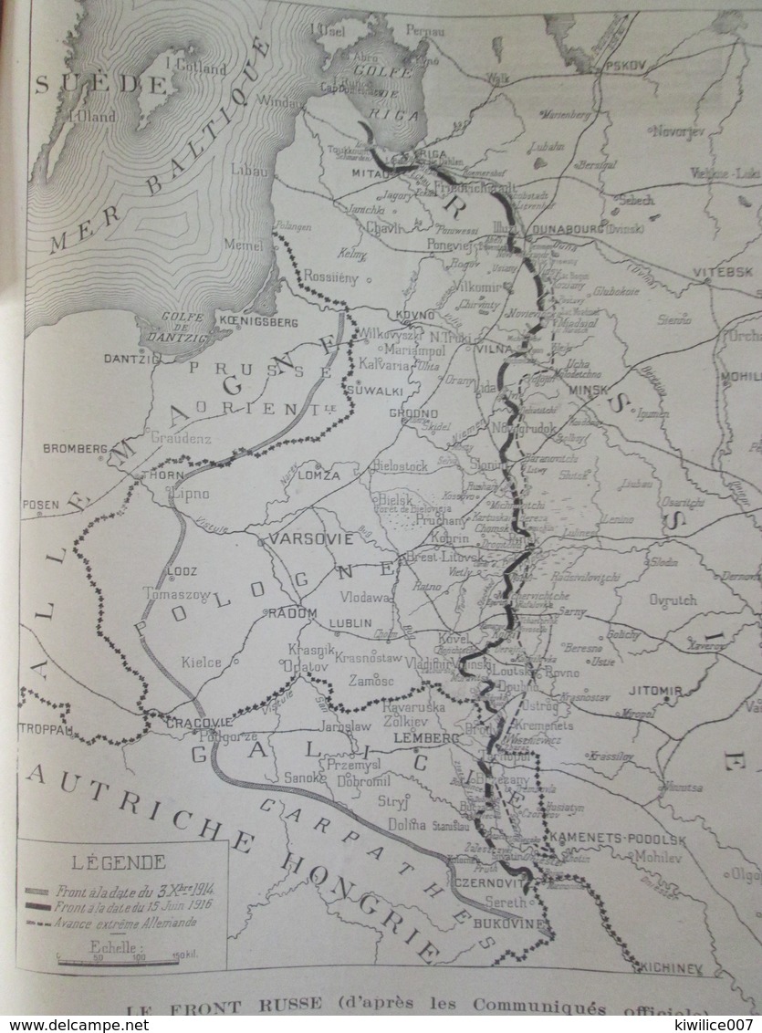 La Grande Guerre 14-18 La Semaine Militaire 8 Au 15 Juin 1916  Offensive Autriche Asiago Sette Borgo + Carte Du Front - Unclassified