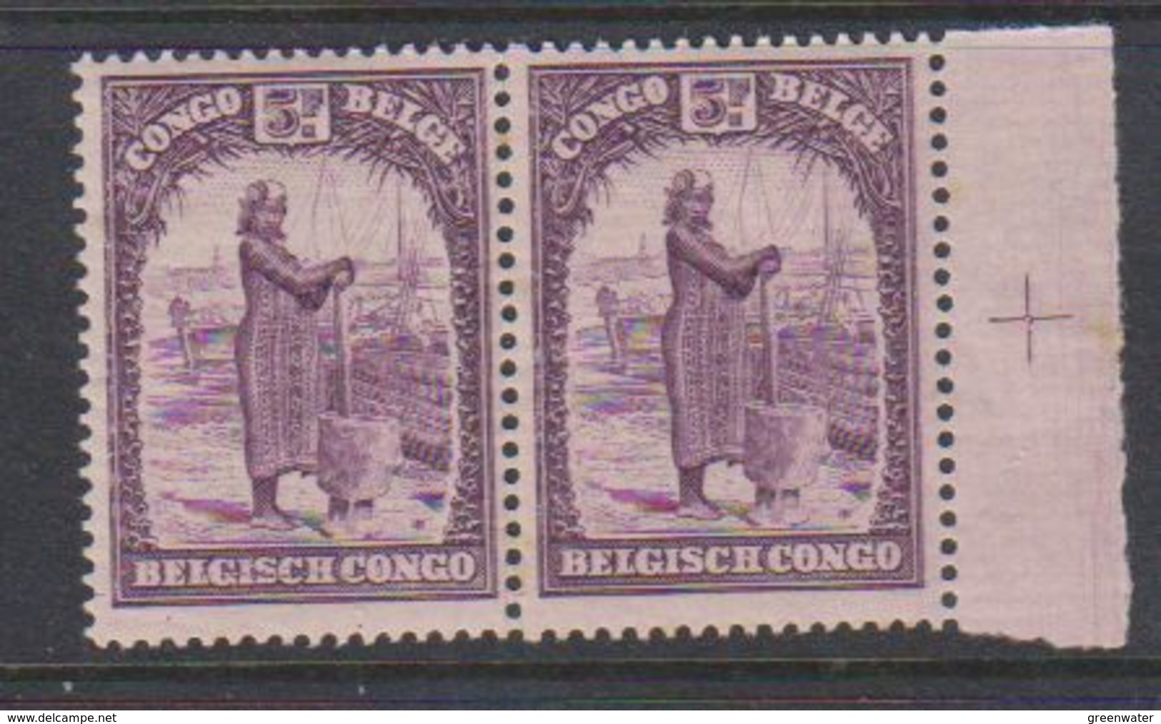 Belgisch Congo 1931 Inheemse Mensentypen 5fr (in Paar) ** Mnh (38389) - Ongebruikt