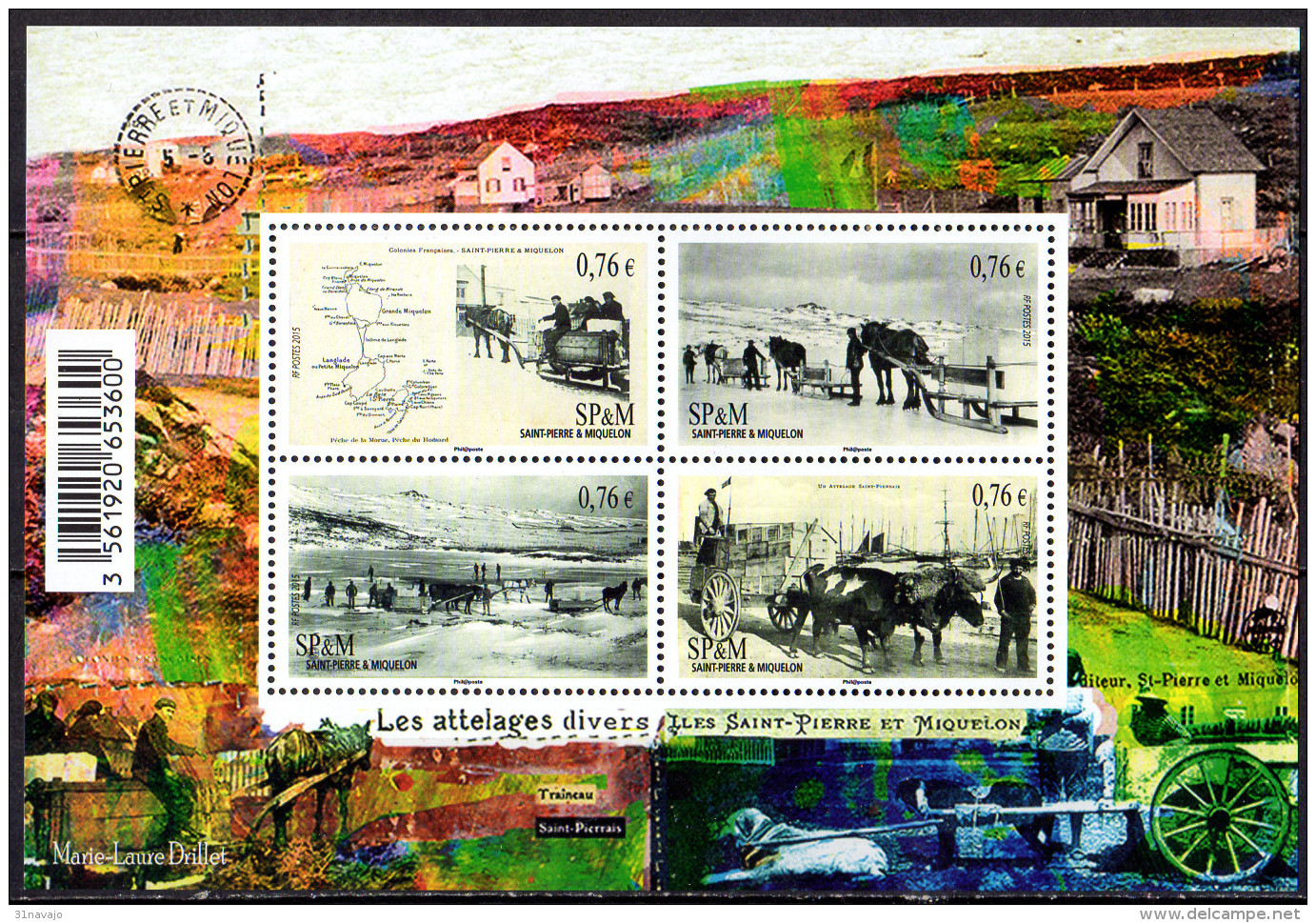 SAINT PIERRE ET MIQUELON - Saint Pierre Et Miquelon Autrefois : Les Attelages - Unused Stamps