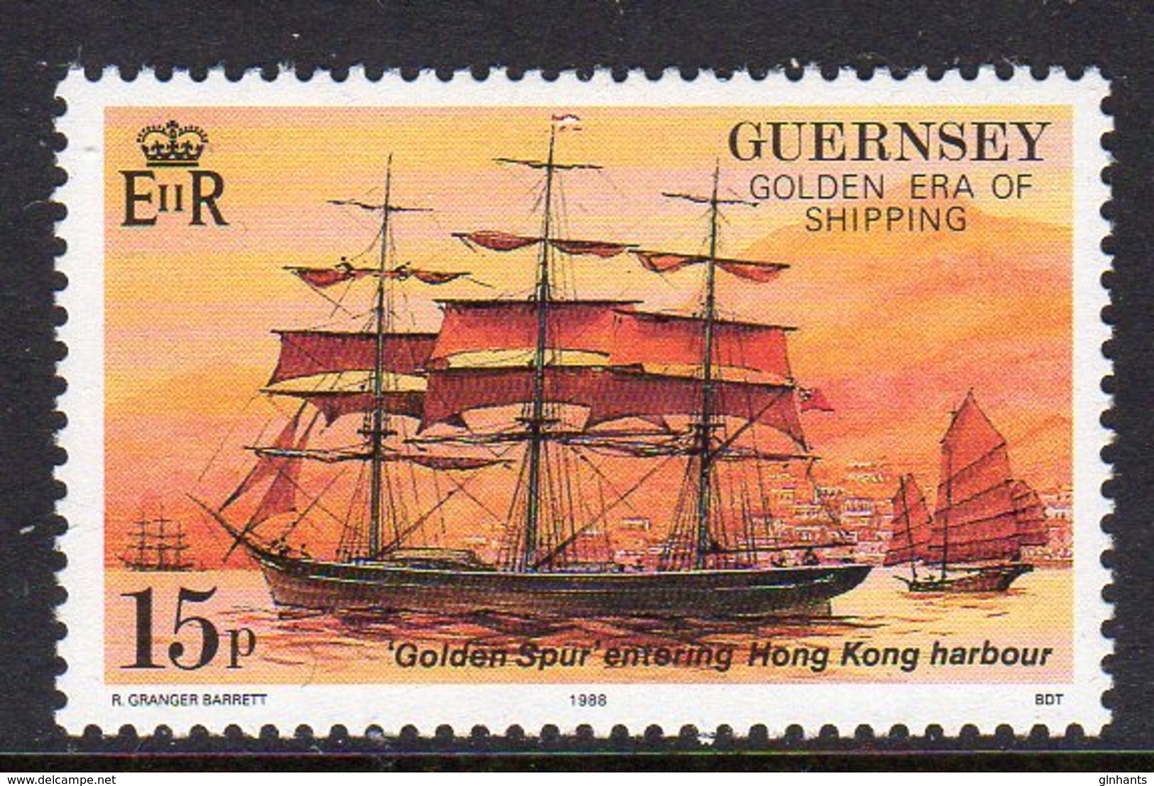 GUERNSEY - 1988 SHIPPING 15p STAMP FINE MNH ** SG 416 - Guernsey