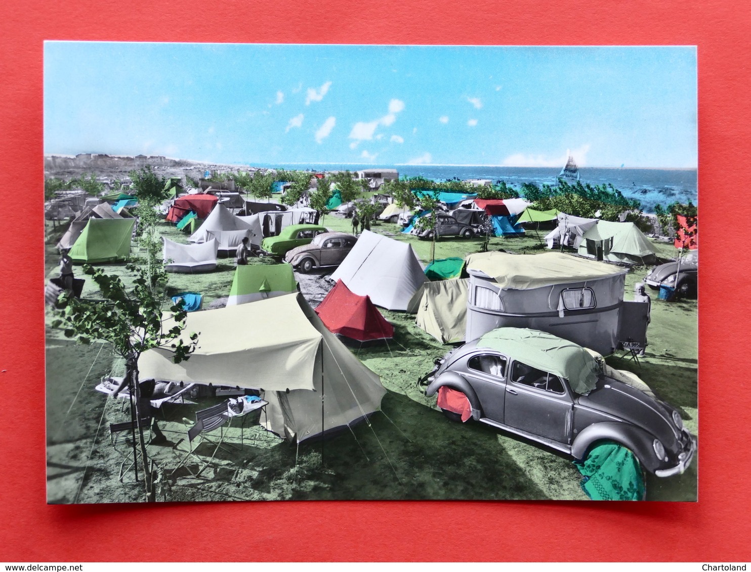 Cartolina Riccione Camping Fontanelle 1960 Ca. - Rimini