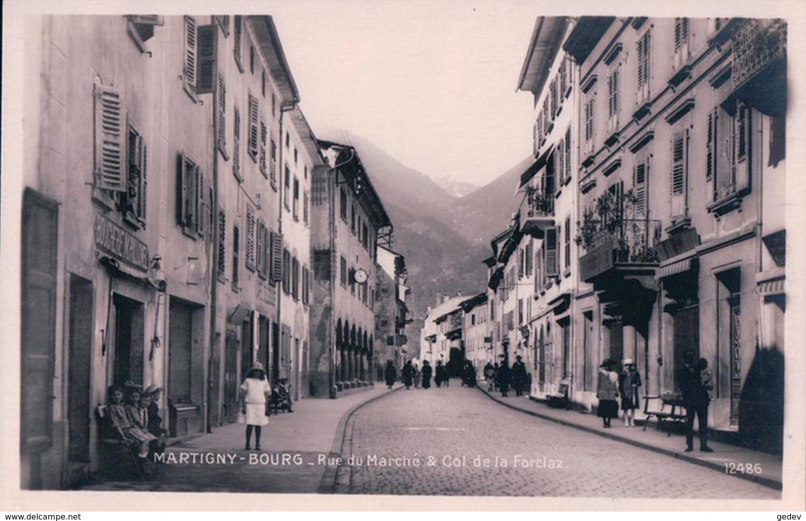 Martigny Bourg, Rue Du Marché, Boucherie M. Pillonez (12486) - Martigny