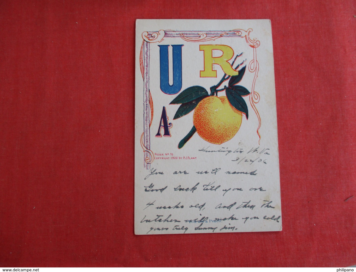 U R A Peach -- Ref 2935 - Other & Unclassified