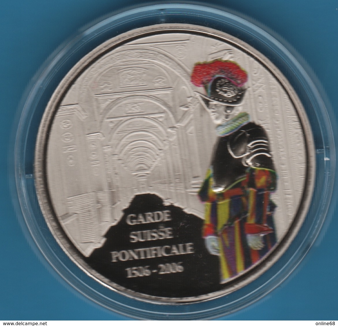 CONGO DRC  5 FRANCS 2006 500 Ans GARDE SUISSE PONTIFICALE 1506-2006 LION Swiss Guard - Congo (République Démocratique 1998)