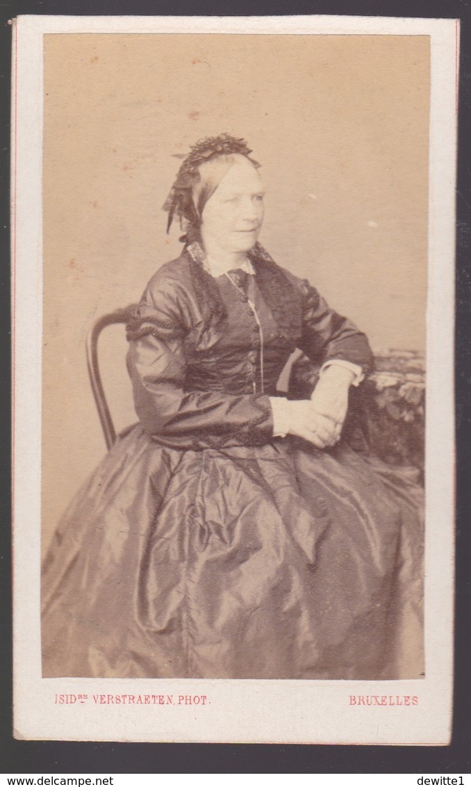 Photografie CDV   FEMME     Photographe VERSTRAETEN     Voir Scans - Anonymous Persons