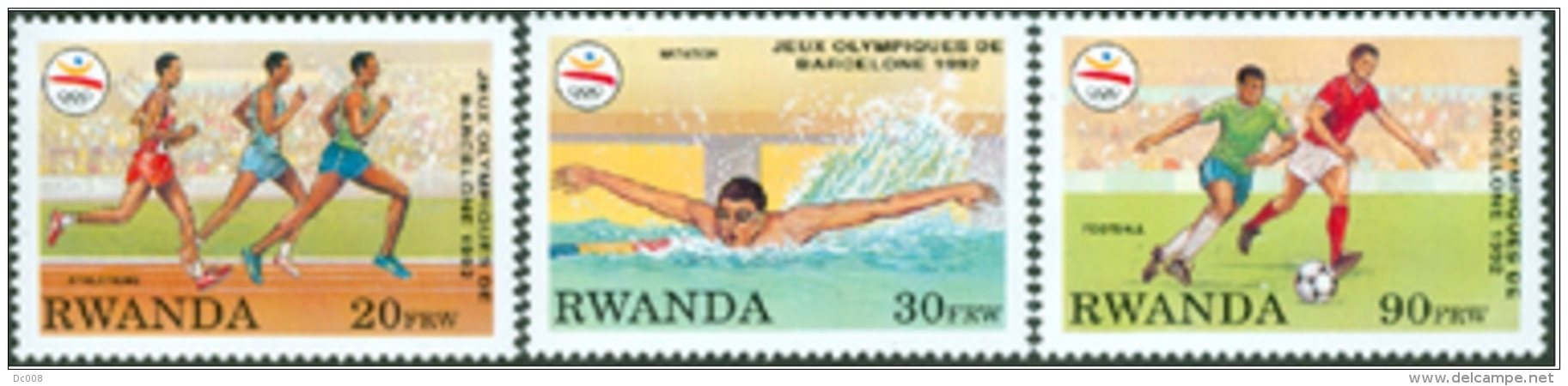 Rwanda COB 1396/98 Olympische Spelen-Jeux Olympiques MNH-postfris-neuf - Neufs