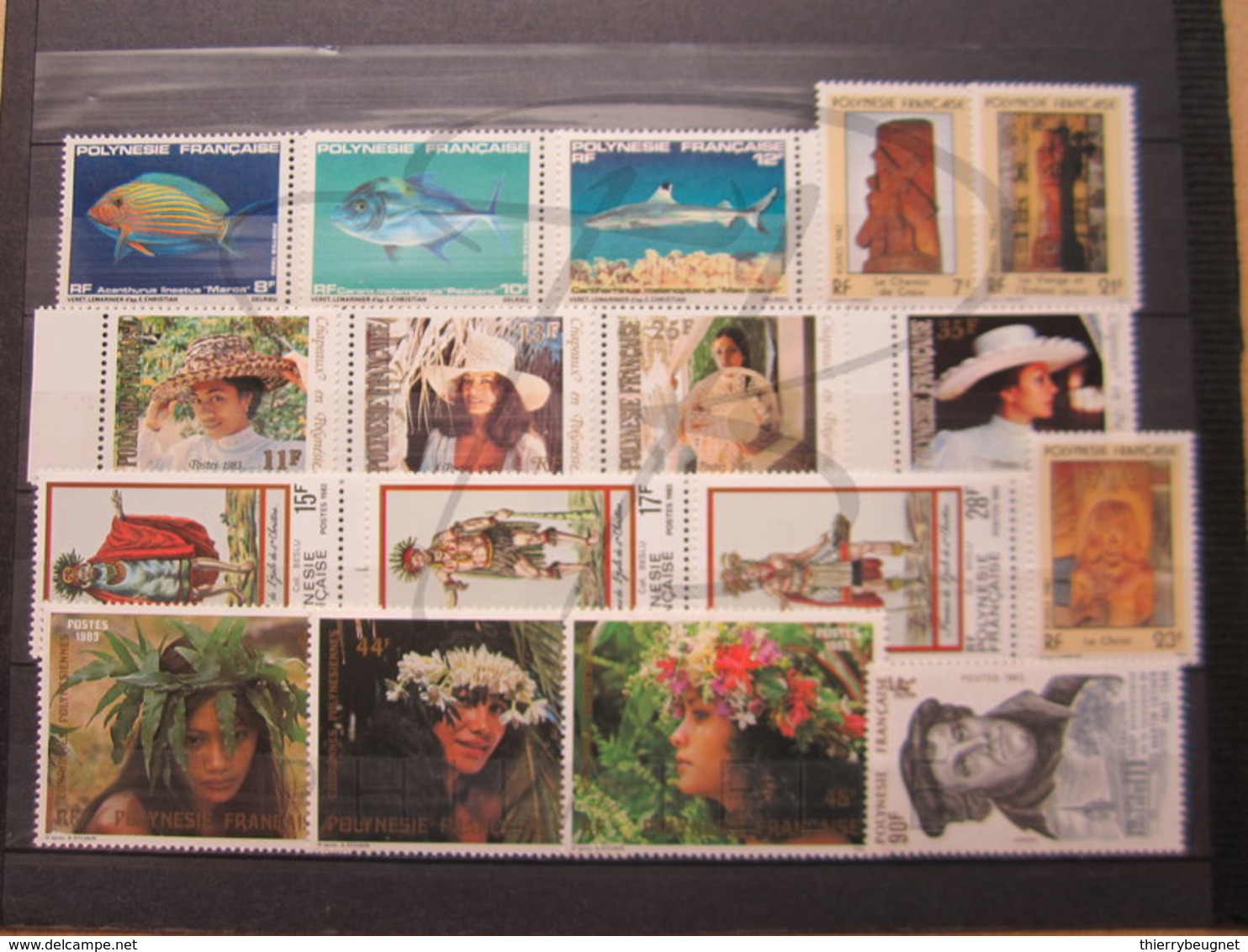 VEND BEAUX TIMBRES DE POLYNESIE , ANNEE 1983 , XX !!! - Années Complètes