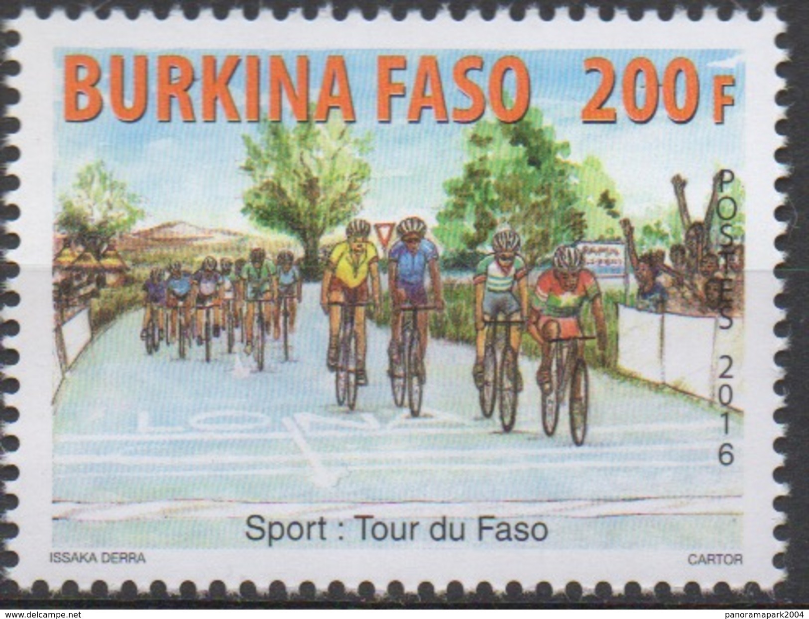 Burkina Faso 2016 Sport Cyclisme Cycling Radrennen Radfahren Tour Du Faso 1 Val. MNH - Burkina Faso (1984-...)