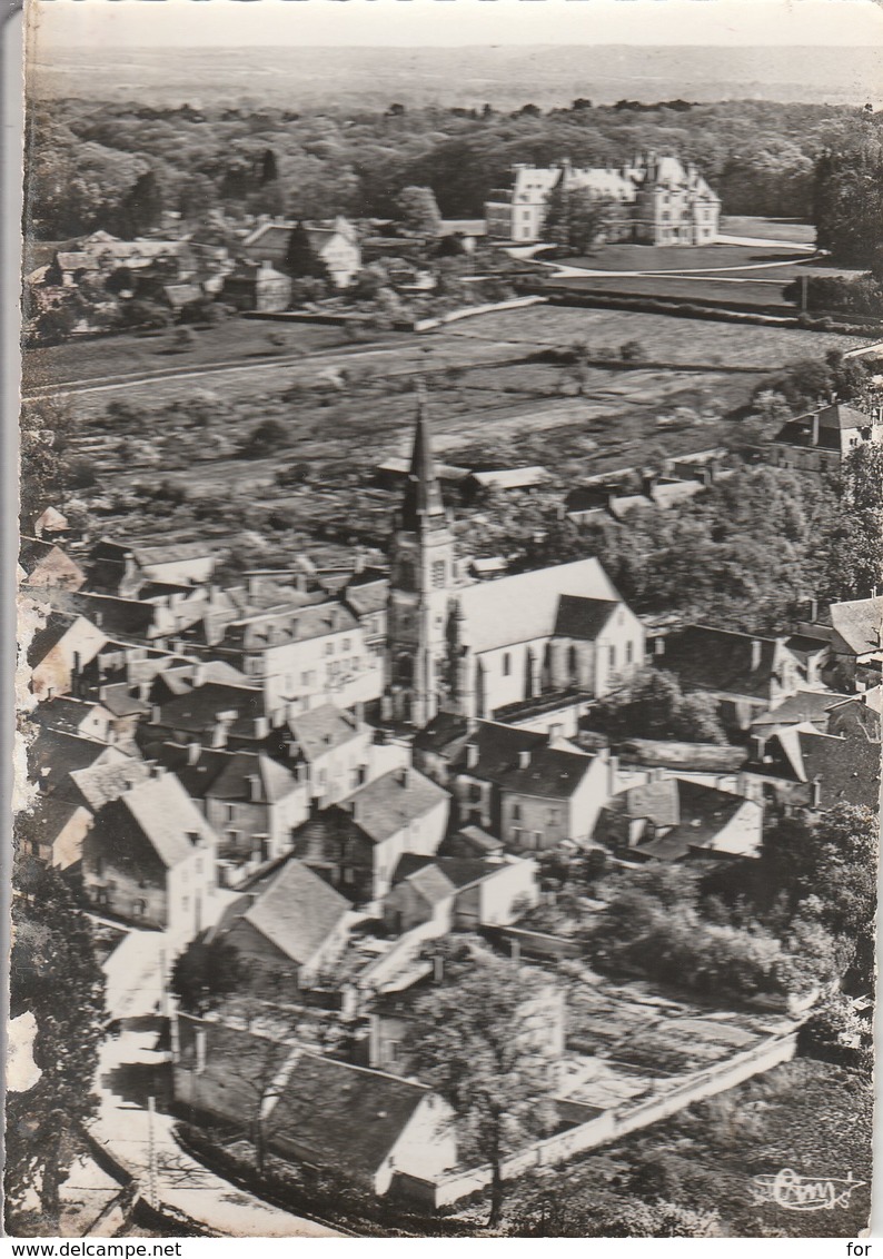 Cher : MENETOU-SALON : L'église Et Le Chateau ( Photo Vérit. : Grand Format ) - Autres & Non Classés