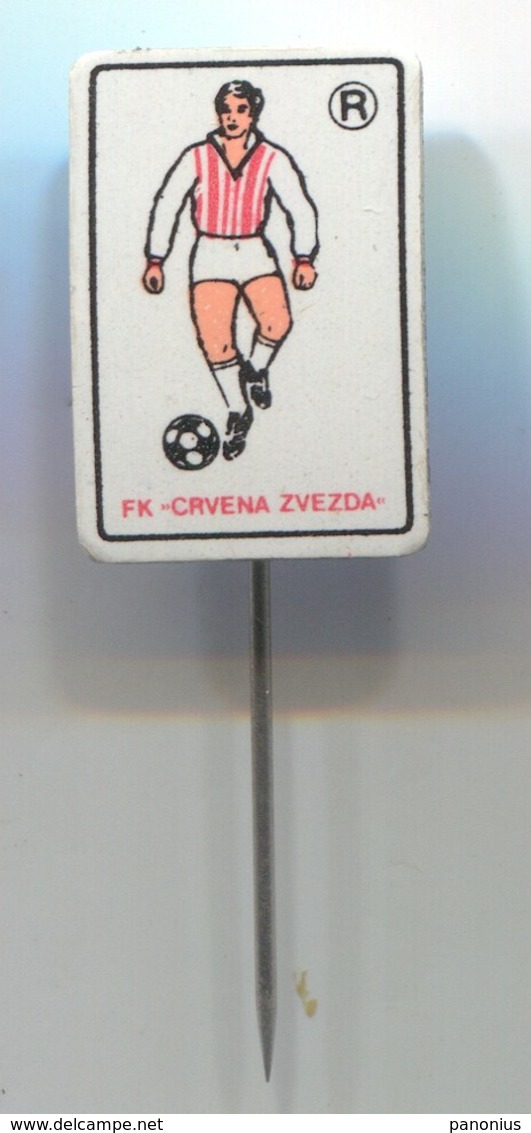 FOOTBALL / FUSSBALL / FUTBOL / CALCIO - FK CRVENA ZVEZDA, BELGRADE SERBIA, Vintage Pin, Badge, Abzeichen - Football