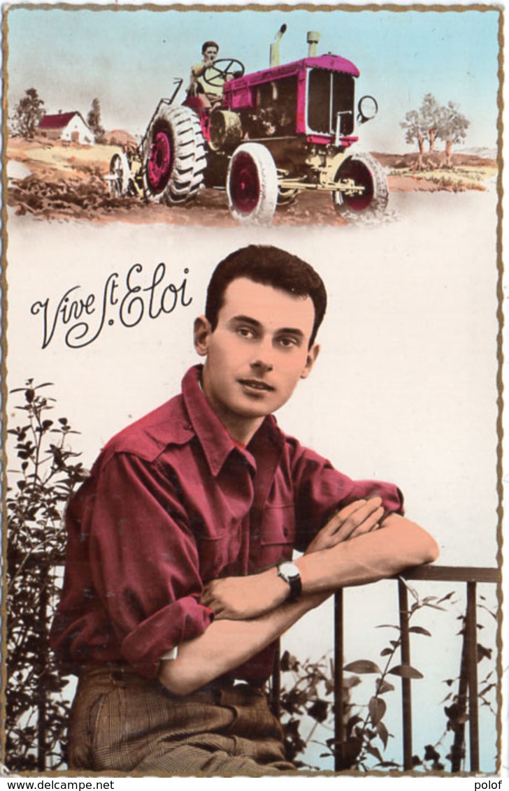 Vive Saint Eloi  - Homme Et Tracteur (104983) - Hommes