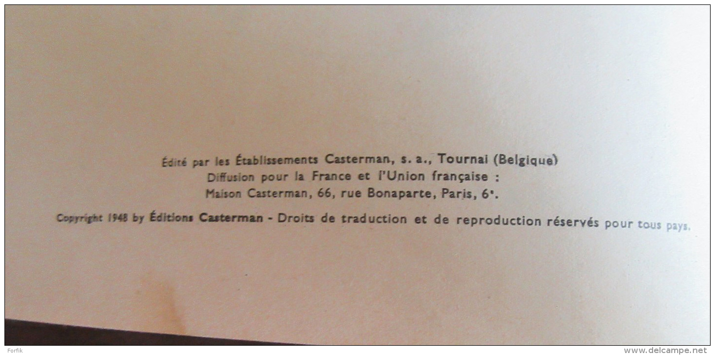 Hergé - Tintin Les 7 Boules De Cristal - 4eme Plat B12 (Edition 1955) - En L'état - Hergé