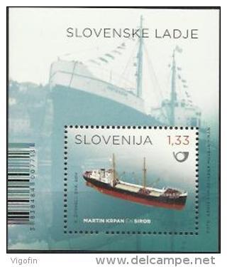 SI 2014-1071 SHIP "MARTIN KRPAN", SLOVENIA, S/S, MNH - Slovénie