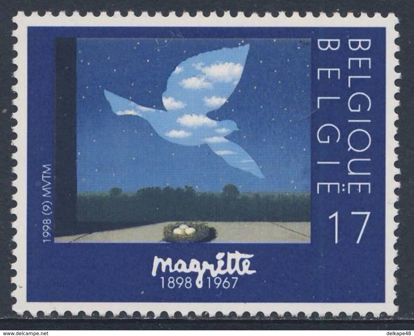 Belgie Belgique Belgium 1998 Mi 2807 ** "Le Retour" / "The Return" - René Magritte (1898-1967) - Andere & Zonder Classificatie