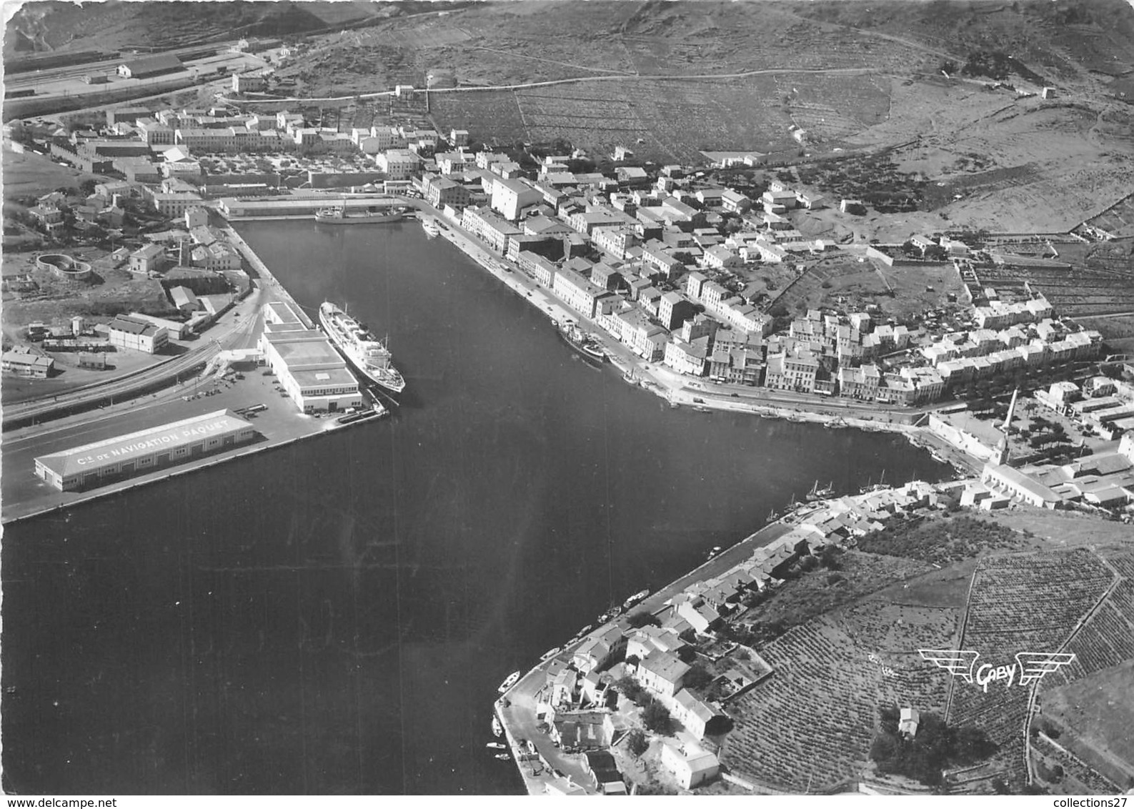 66-PORT-VENDRES- LES QUAIS DU PORT VUE DU CIEL - Port Vendres