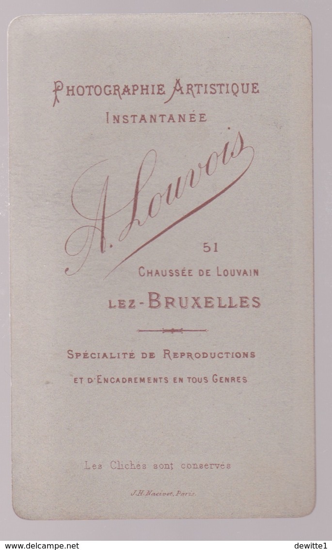 Photografie CDV Femme  Photographe. Louvois  Voir Scans - Anonieme Personen