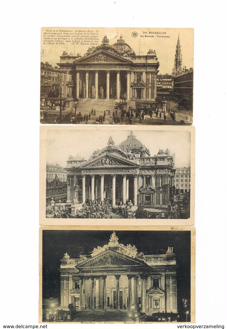 BRUSSEL  BRUXELLES Lot De 115 Cartes Bourse  Lot 115 Kaarten Beursgebouw - 100 - 499 Postkaarten