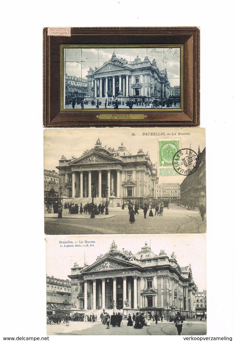 BRUSSEL  BRUXELLES Lot De 115 Cartes Bourse  Lot 115 Kaarten Beursgebouw - 100 - 499 Cartes