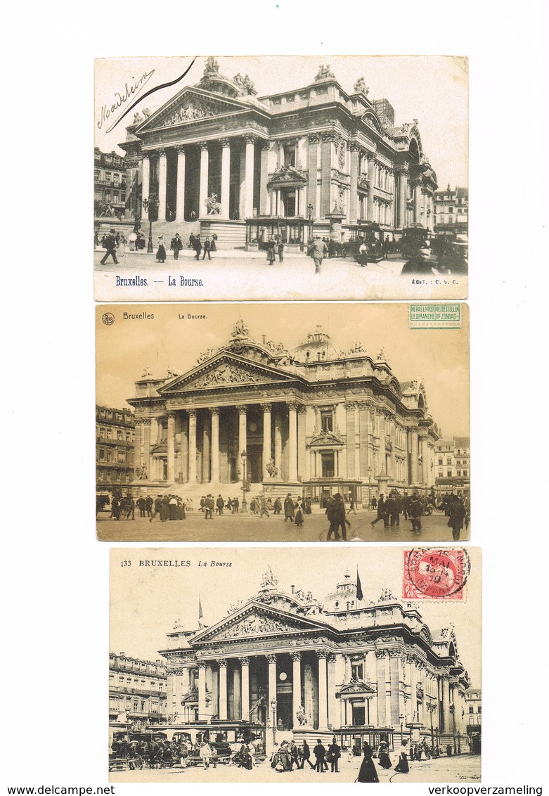 BRUSSEL  BRUXELLES Lot De 115 Cartes Bourse  Lot 115 Kaarten Beursgebouw - 100 - 499 Postkaarten