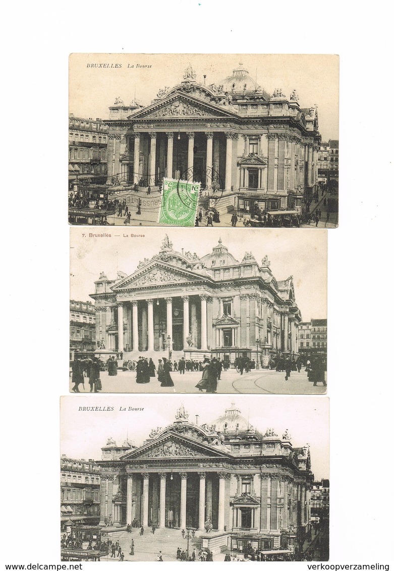 BRUSSEL  BRUXELLES Lot de 115 cartes Bourse  Lot 115 kaarten beursgebouw