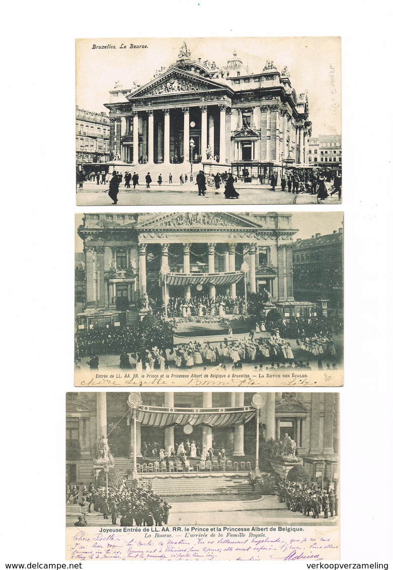 BRUSSEL  BRUXELLES Lot de 115 cartes Bourse  Lot 115 kaarten beursgebouw