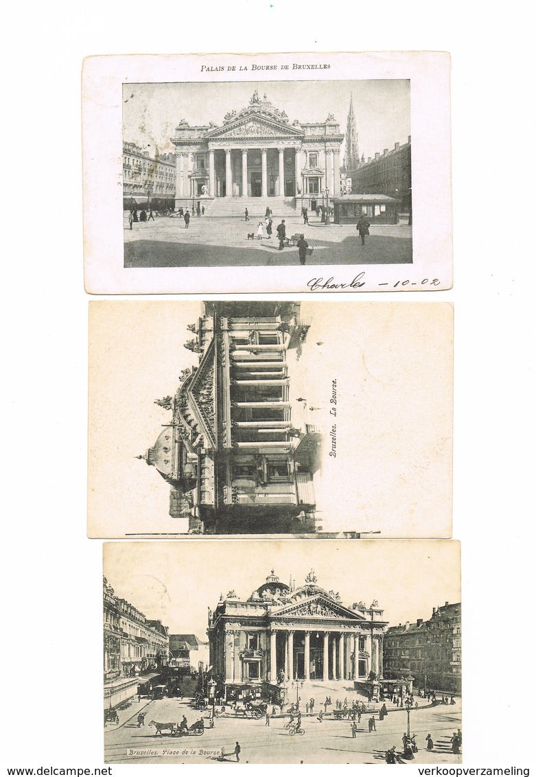 BRUSSEL  BRUXELLES Lot de 115 cartes Bourse  Lot 115 kaarten beursgebouw