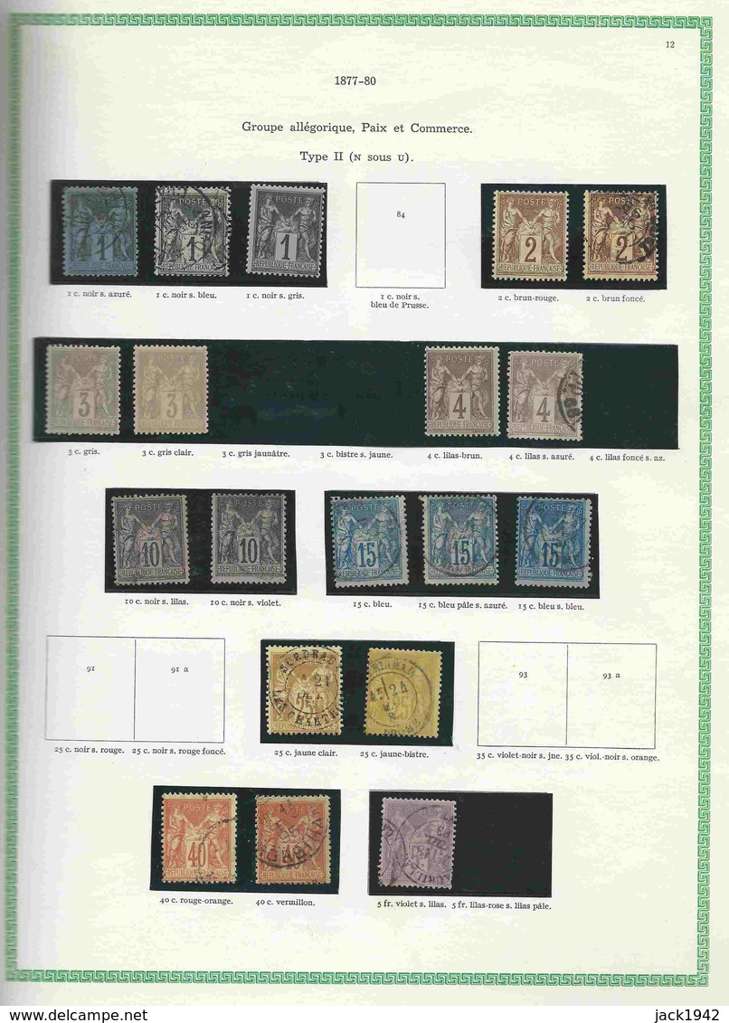 Collection De France Du N°2 à 1959 - Oblitérés Jusqu'à 1900, Puis En Majorité Neufs - 1680 Timbres Tous Différents - Collections