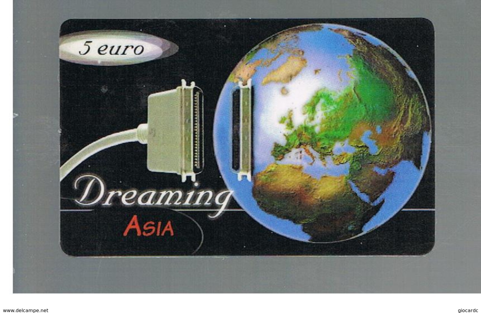 ITALIA (ITALY) - REMOTE -  DREAMING  ASIA  -   GLOBE       - USED - RIF. 10940 - Cartes GSM Prépayées & Recharges