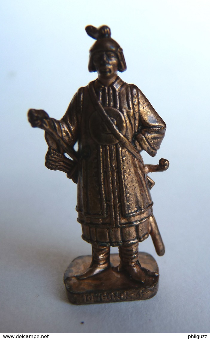 FIGURINE KINDER  METAL SOLDAT MONGOLE  4 RP 80's Cuivre - KRIEGER Mongolen (2) - Metal Figurines