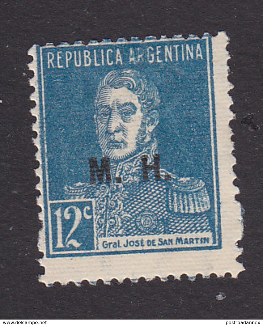 Argentina, Scott #OD130, Mint Hinged, Regular Issues Overprinted, Issued 1924 - Service