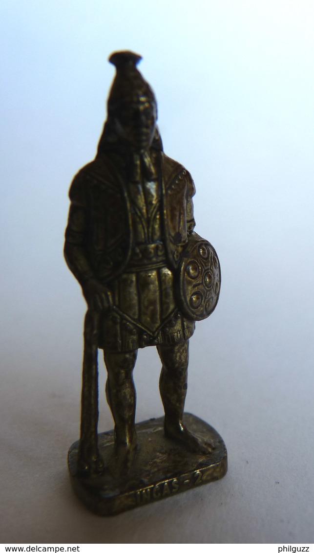 FIGURINE KINDER  METAL SOLDAT INCA  2 RP 80's Laiton - KRIEGER INCAS (1) - Figurines En Métal