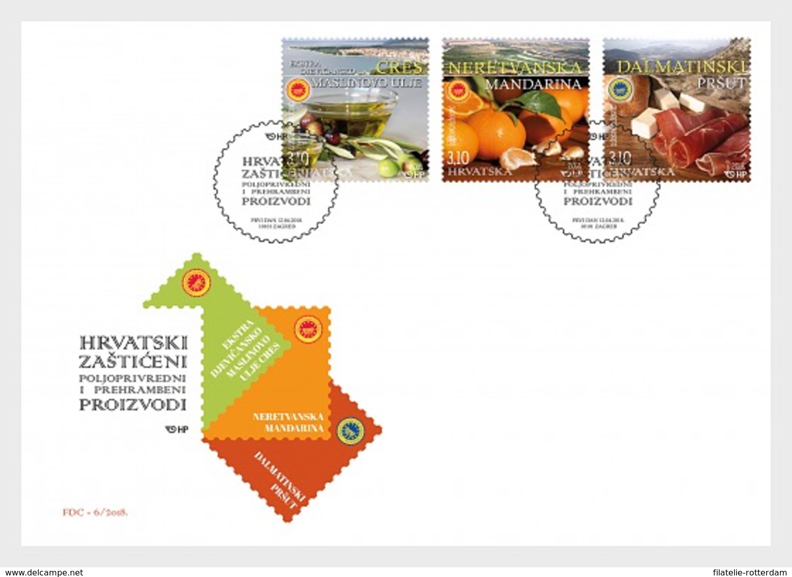 Kroatië / Croatia - Postfris / MNH - FDC Kroatisch Eten 2018 - Kroatië