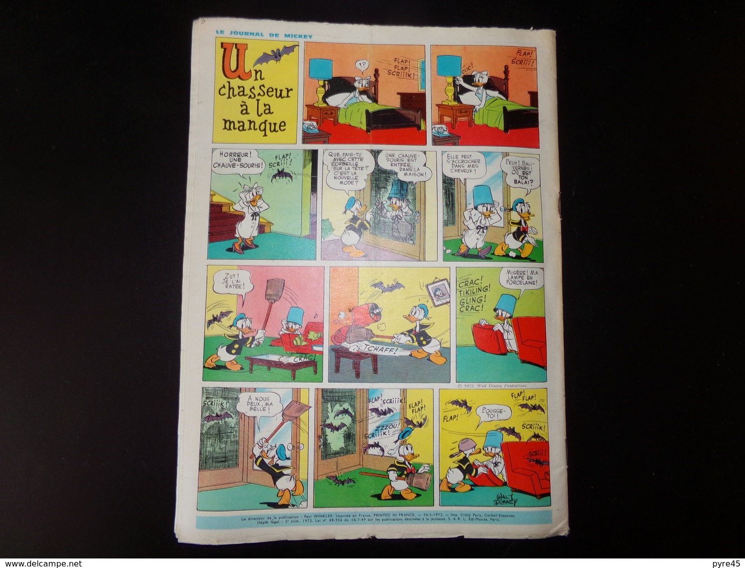 Le Journal De Mickey Nouvelle Série 1972 N° 1041 " Le Naturoscope Des Castors Juniors La Rainette " 39 Pages - Disney