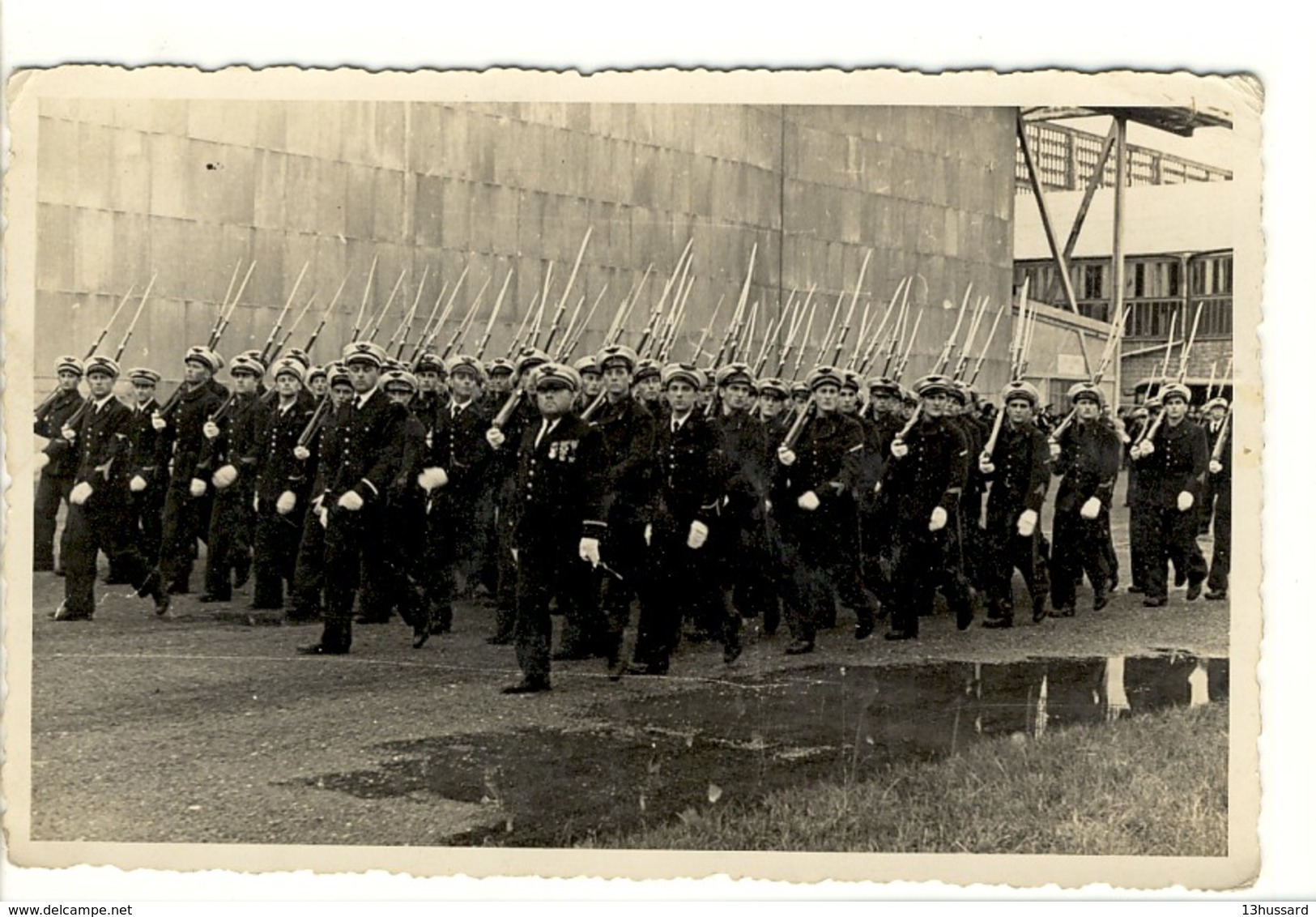 Carte Photo Militaires - Défilé De Commandos De L'Armée De L'Air - Uniformes