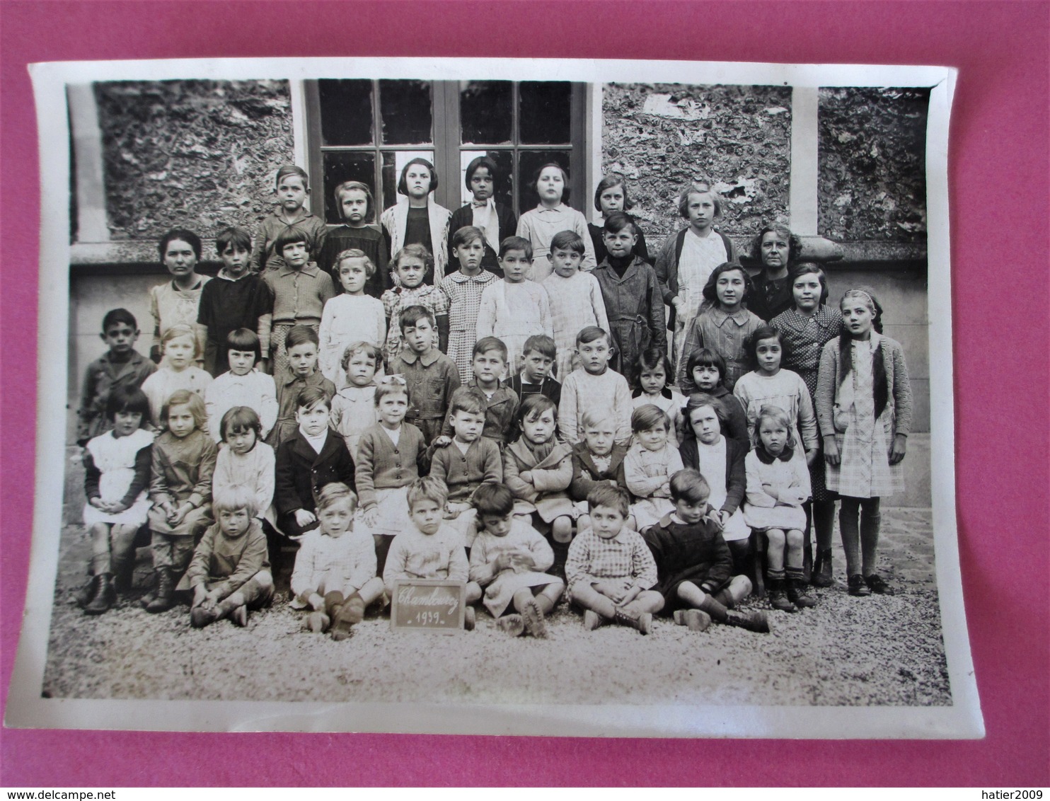 Photo école Communale De CHAMBOURCY Annee Scolaire 1939 Classe De Madame ROBY - Chambourcy