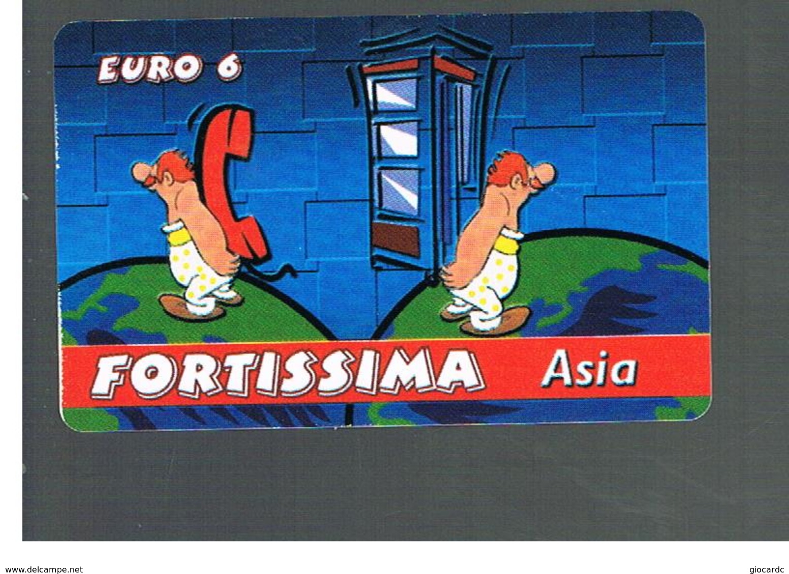 ITALIA (ITALY) - REMOTE -  FORTISSIMA - ASIA    - USED - RIF. 10942 - [2] Sim Cards, Prepaid & Refills