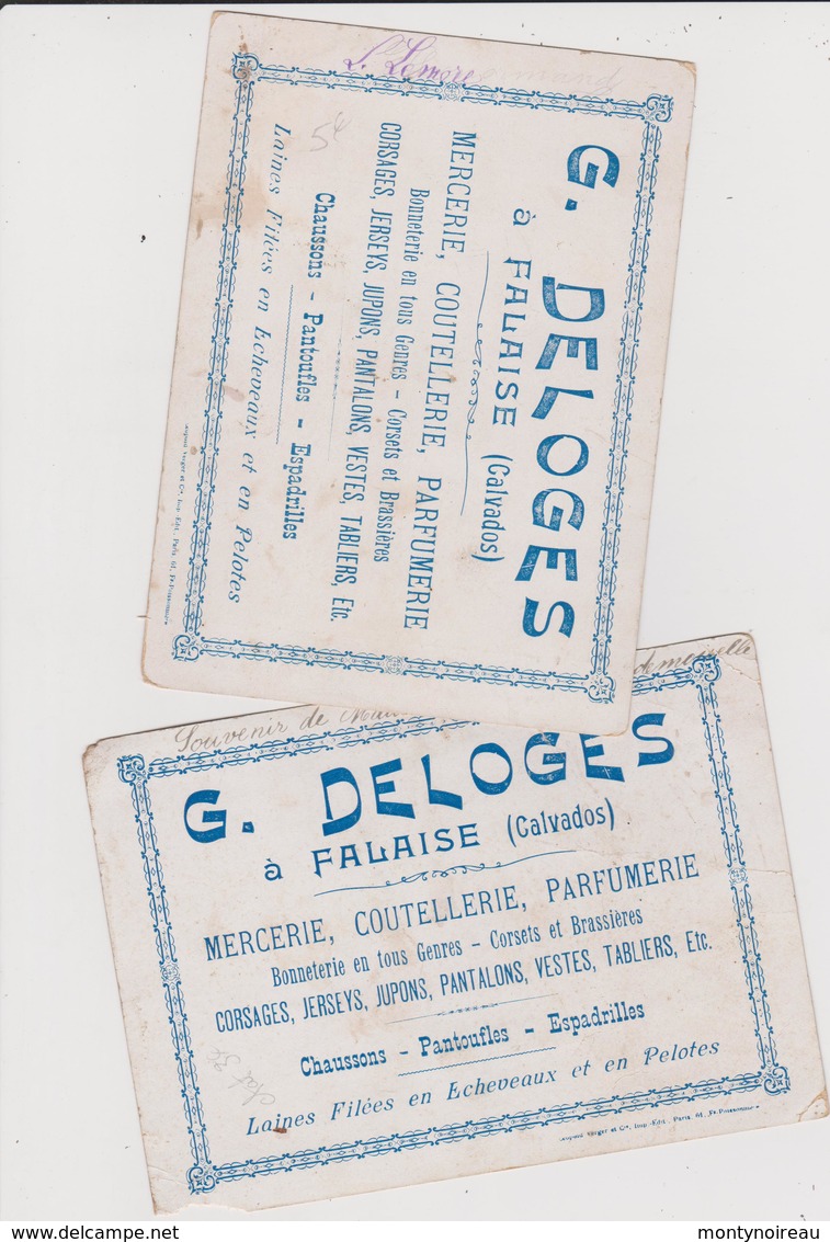 Vieux Papier :  Calvados - Falaise G. Deloges , Mercerie, Parfumerie - Ohne Zuordnung