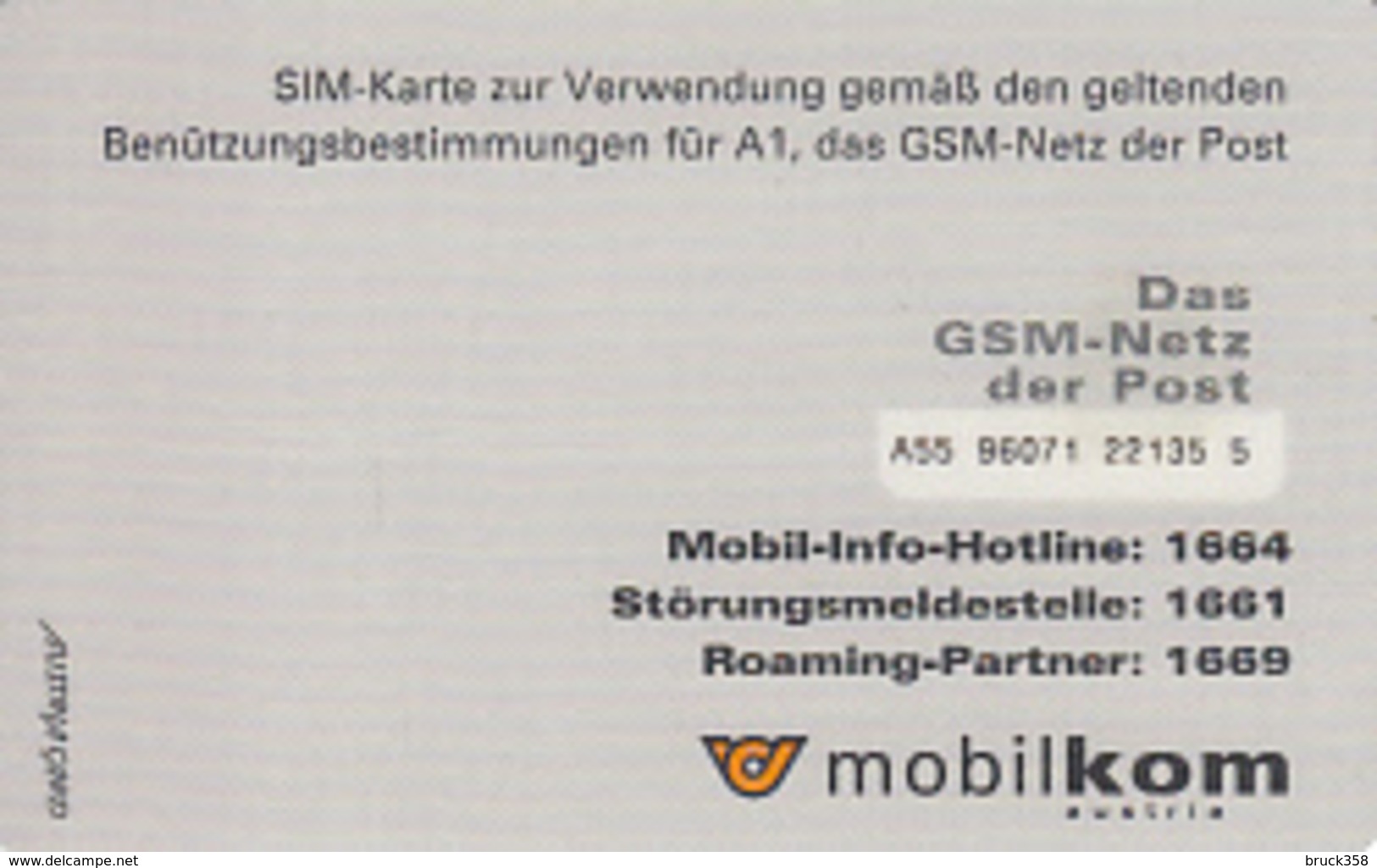 ÖSTERREICH-GSM-A1 - Austria