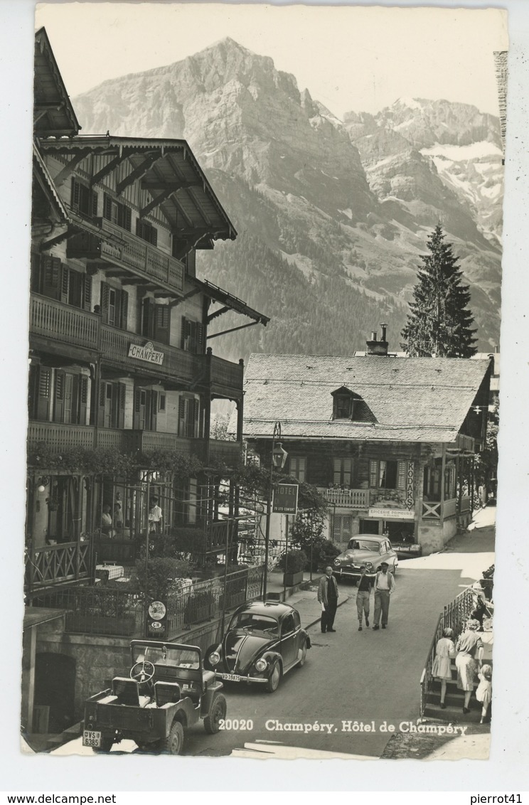 SUISSE - VALAIS - CHAMPERY - Hôtel De Champéry (automobiles ) - Champéry